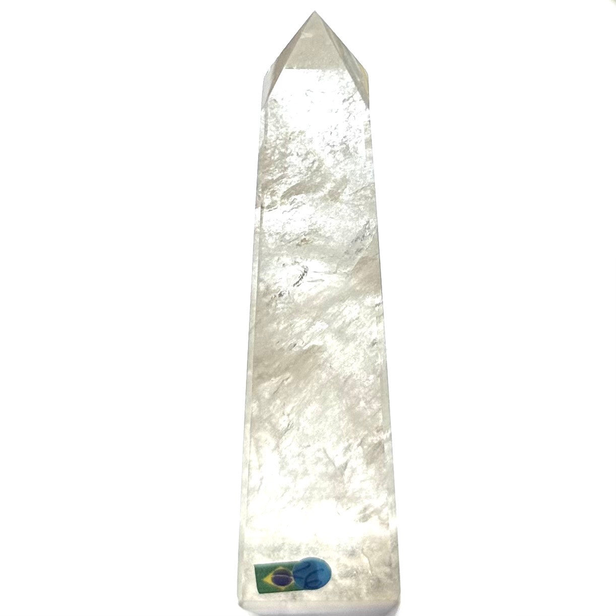 One of a Kind Quartz Crystal with Rainbow Inclusions Tower-3 3/4 x 1 1/4"