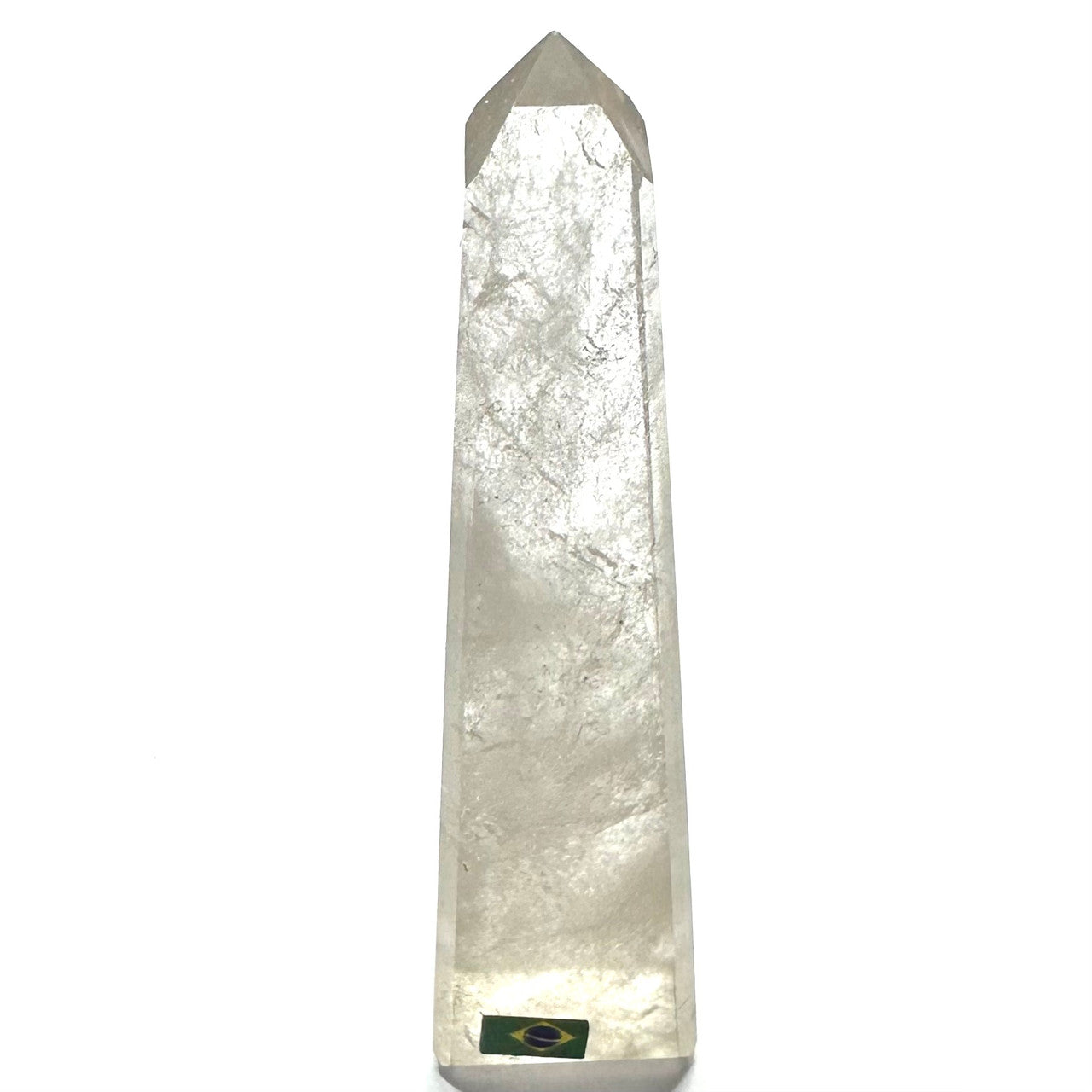 One of a Kind Quartz Crystal with Rainbow Inclusions Tower-4 x 1 1/4"