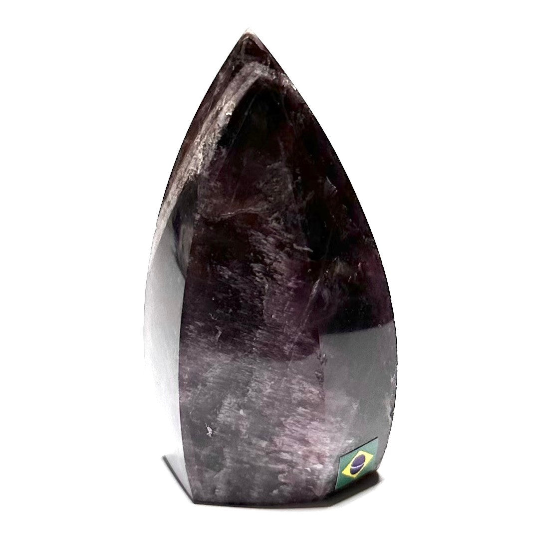 One of a Kind Trapiche Amethyst Flame Tower Stone-2 x 1 1/4" (NC5589)