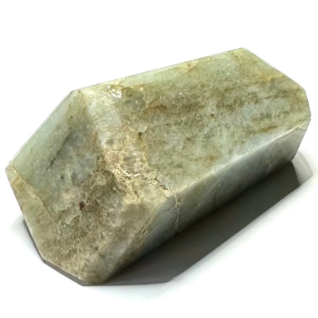 One of a Kind Aquamarine Faceted Freeform Stone-2 1/2 x 1 1/2"