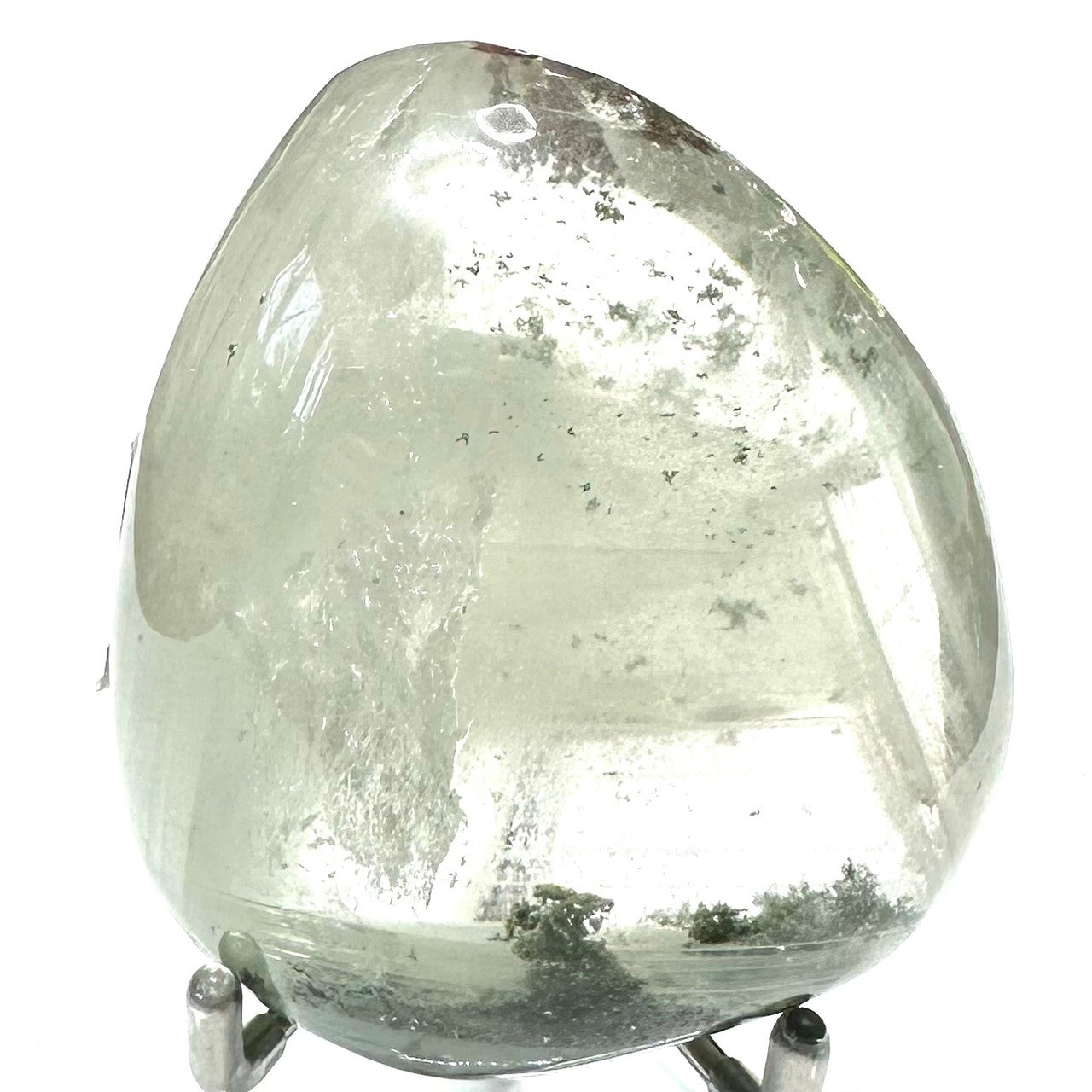 One of a Kind Chlorinated Garden Quartz Palm Stone-2 3/4 x 2 1/4"