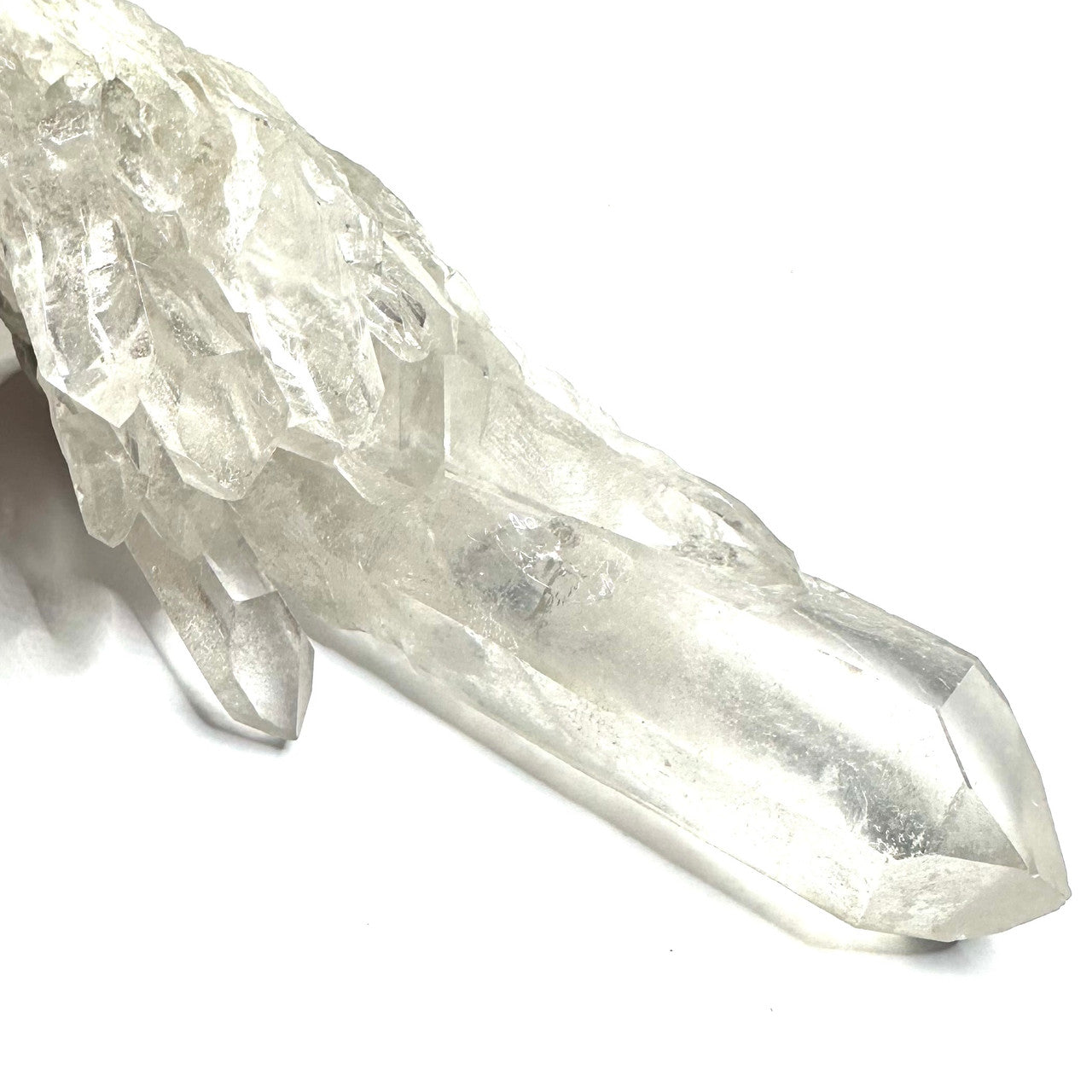 One of a Kind Quartz Crystal with Rainbow Inclusions Cluster-4 1/2 x 2 1/2"