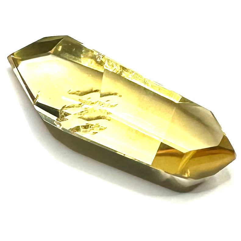 One of a Kind Citrine Rainbow Double Terminated Point Stone-2 1/4 x 3/4" (NC5617)