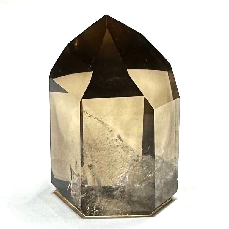 One of a Kind Smokey Quartz with Rainbow Inclusions Mini Tower Stone-39 x 26mm (NC5625)