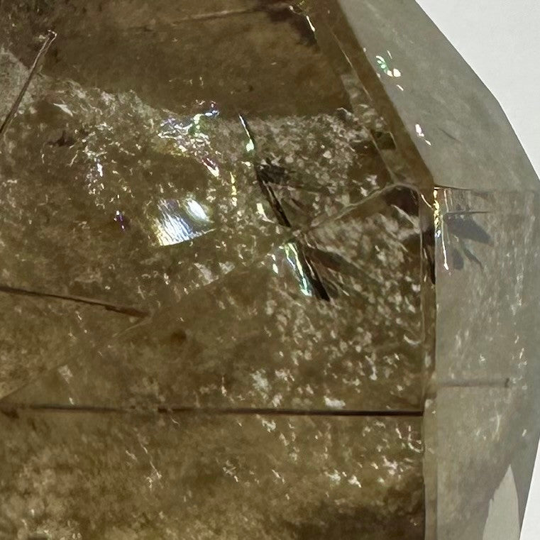 RARE-One of a Kind Rutile Quartz with Rainbow Inclusions-2 x 1 1/2" (NC5636)