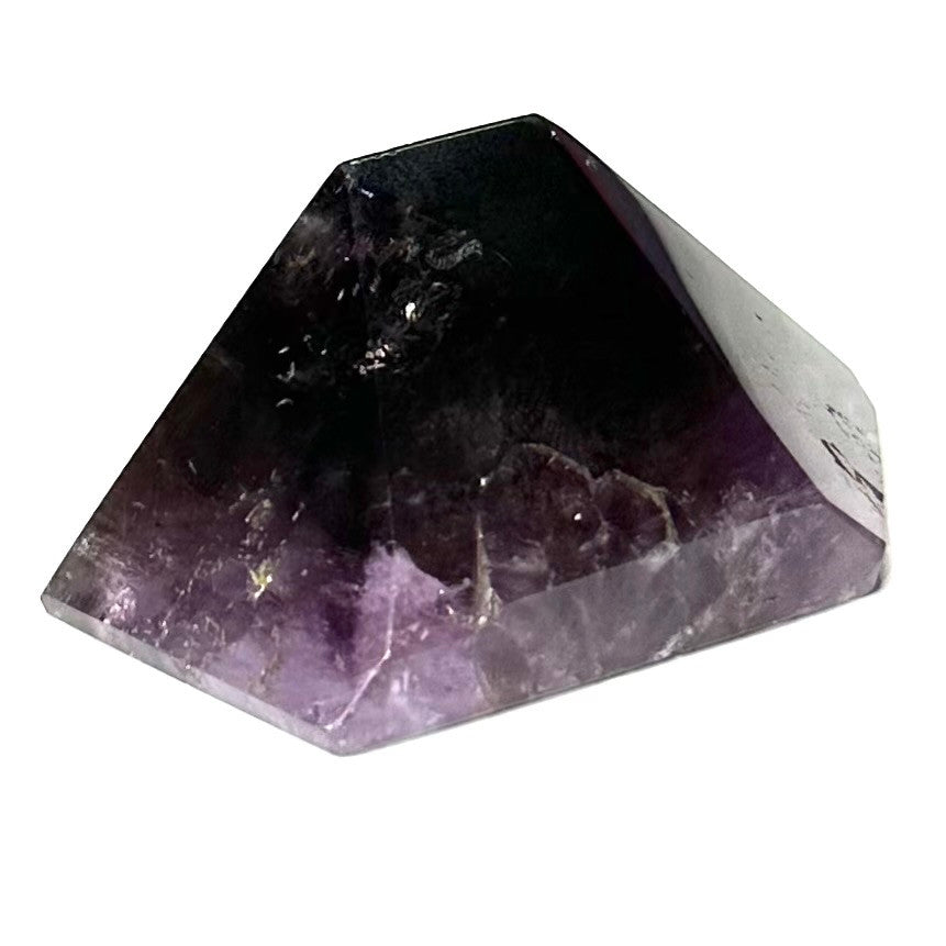 One of a Kind Ametrine with Rainbow Inclusions Freeform Stone-2 1/4 x 1 3/4"