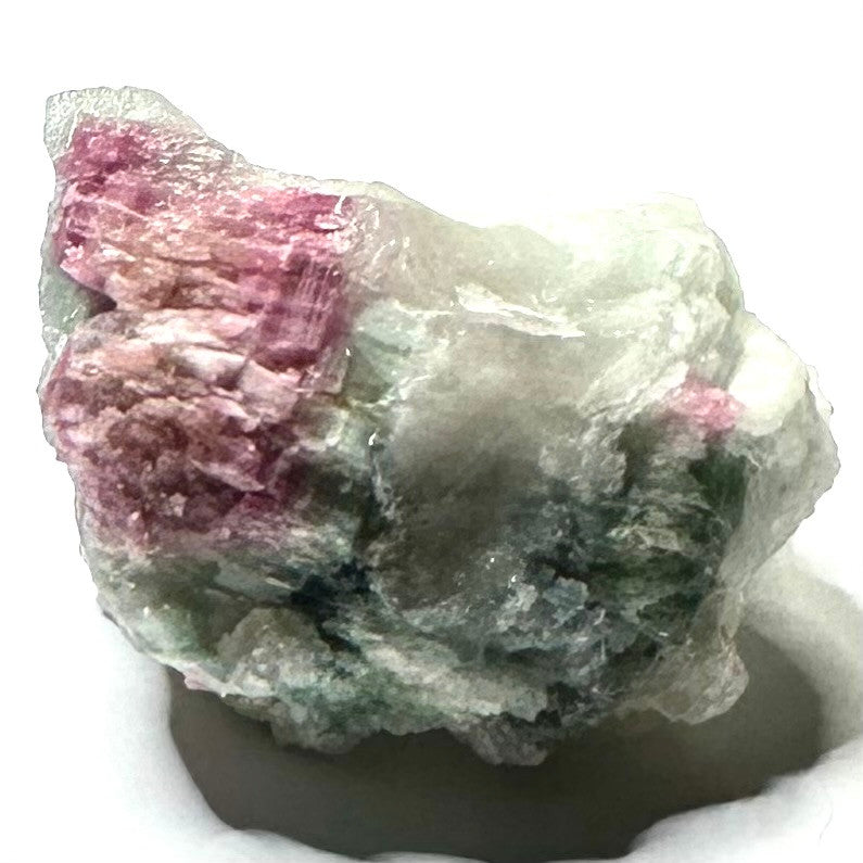 One of a Kind Watermelon Tourmaline with Lepidolite in Feldspar-1 3/4 x 1 1/2"