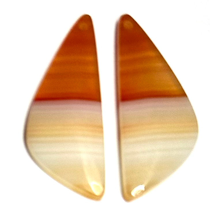 One of a Kind Carnelian Earring/Pendant Pair-32 x 12mm-SP6811