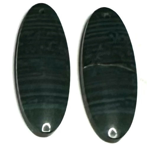 One of a Kind Indonesian Jade Pendant/Earring Pair-30 x 12mm-SP6824