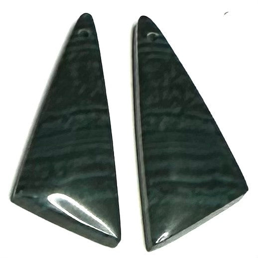 One of a Kind Indonesian Jade Pendant/Earring Pair-30 x 12mm-SP6828