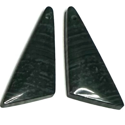 One of a Kind Indonesian Jade Pendant/Earring Pair-30 x 12mm-SP6830