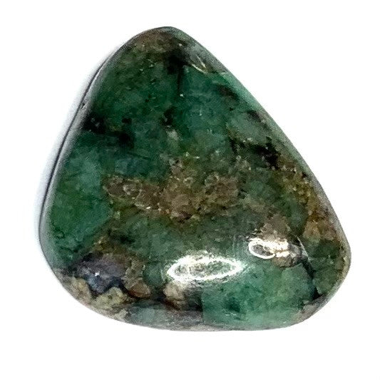 One of a Kind Emerald Matrix Freeform Cabochon-30 x 27mm-AAA Grade (CAB4047)