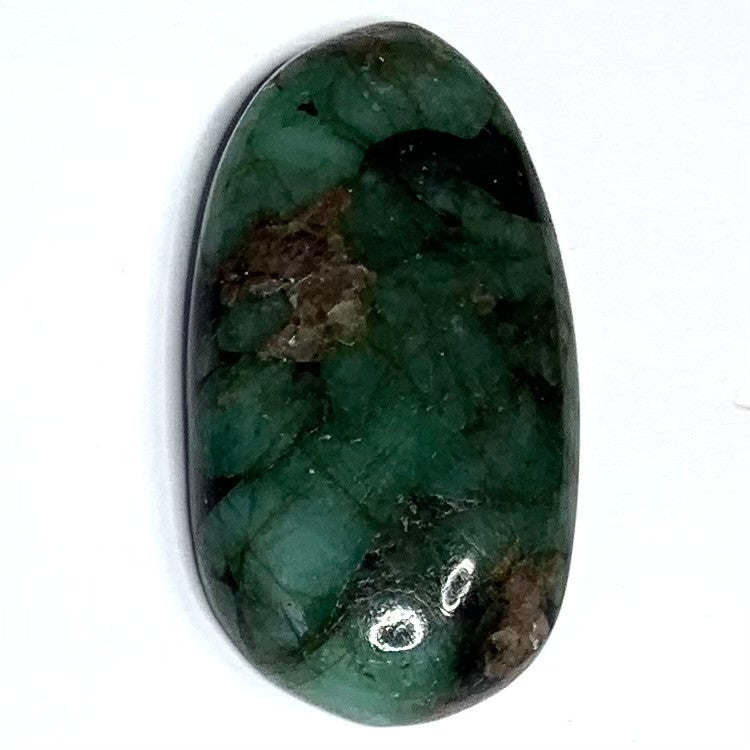 One of a Kind Emerald Matrix Freeform Cabochon-36 x 19mm-AAA Grade (CAB4051)