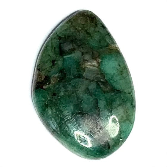 One of a Kind Emerald Matrix Freeform Cabochon-34 x 22mm-AAA Grade (CAB4056)