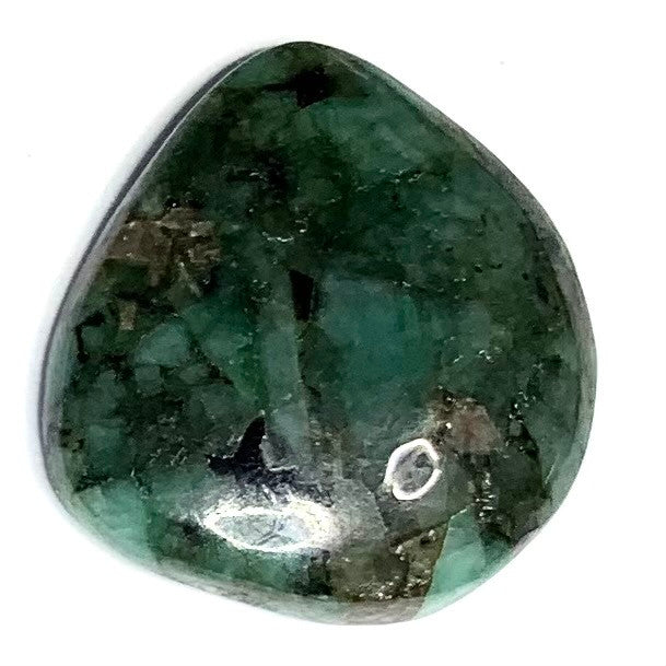 One of a Kind Emerald Matrix Freeform Cabochon-32 x 27mm-AAA Grade (CAB4057)
