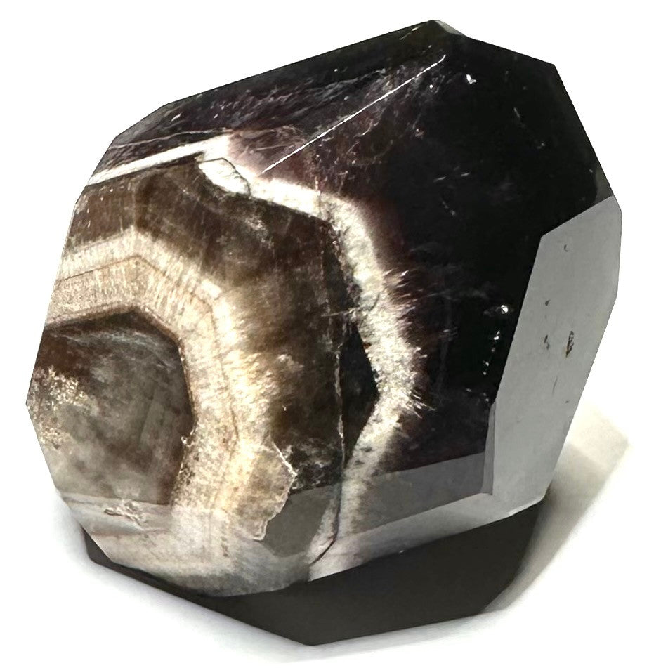 One of a Kind Trapiche Amethyst Freeform Stone with Stand-2 1/2 x 2"