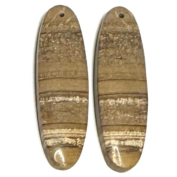 One of a Kind Desert Jasper Earring/Pendant Pair-37 x 11mm-SP6907