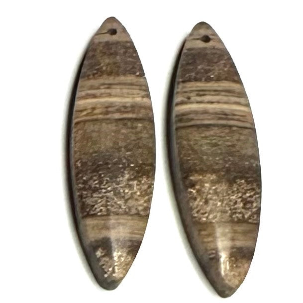 One of a Kind Desert Jasper Earring/Pendant Pair-37 x 11mm-SP6917