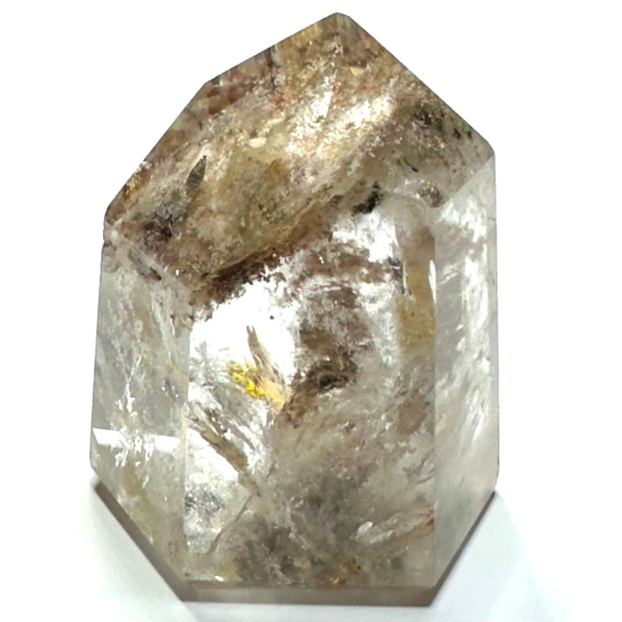 One of a Kind Garden Quartz with Rainbow Inclusions Mini Stone Tower-2 x 1 1/2"