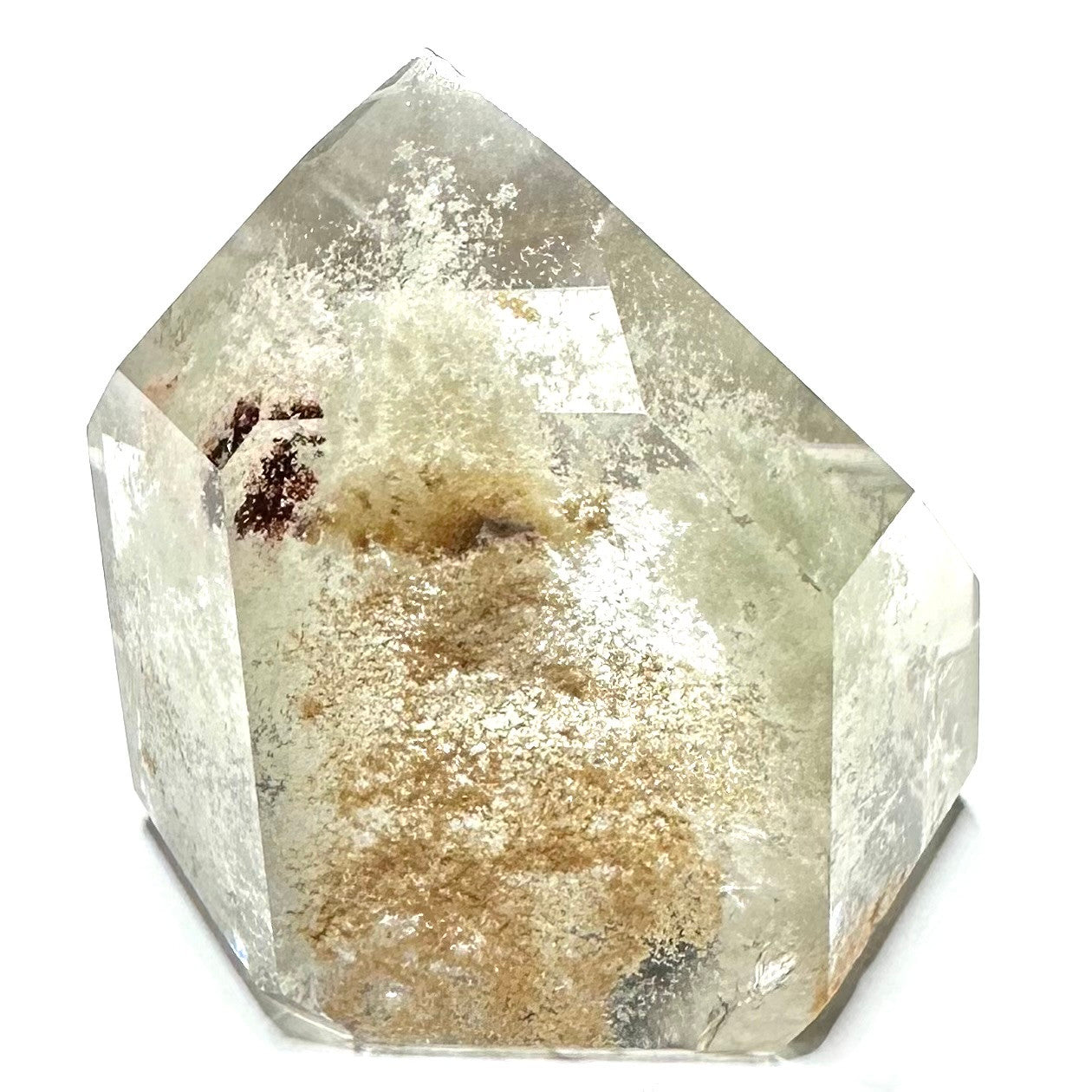 One of a Kind Garden Quartz with Rainbow Inclusions Stone Tower-2 1/4 x 2"