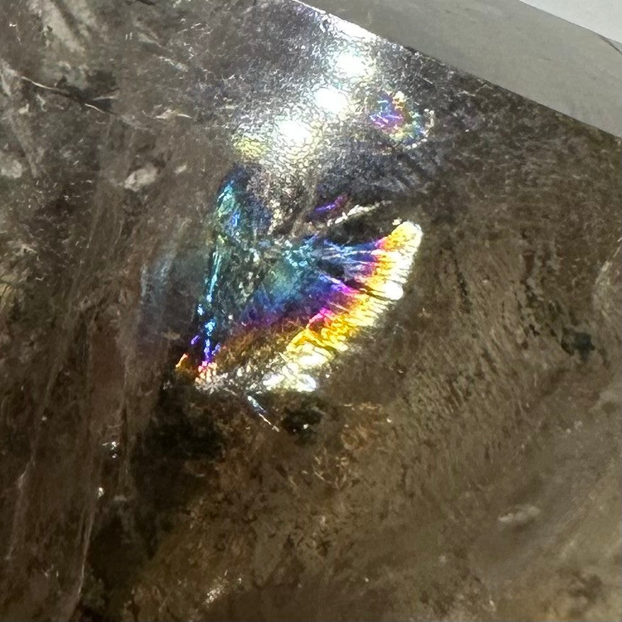 One of a Kind Garden Quartz with Rainbow Inclusions Stone Tower-2 3/4 x 1 1/2"