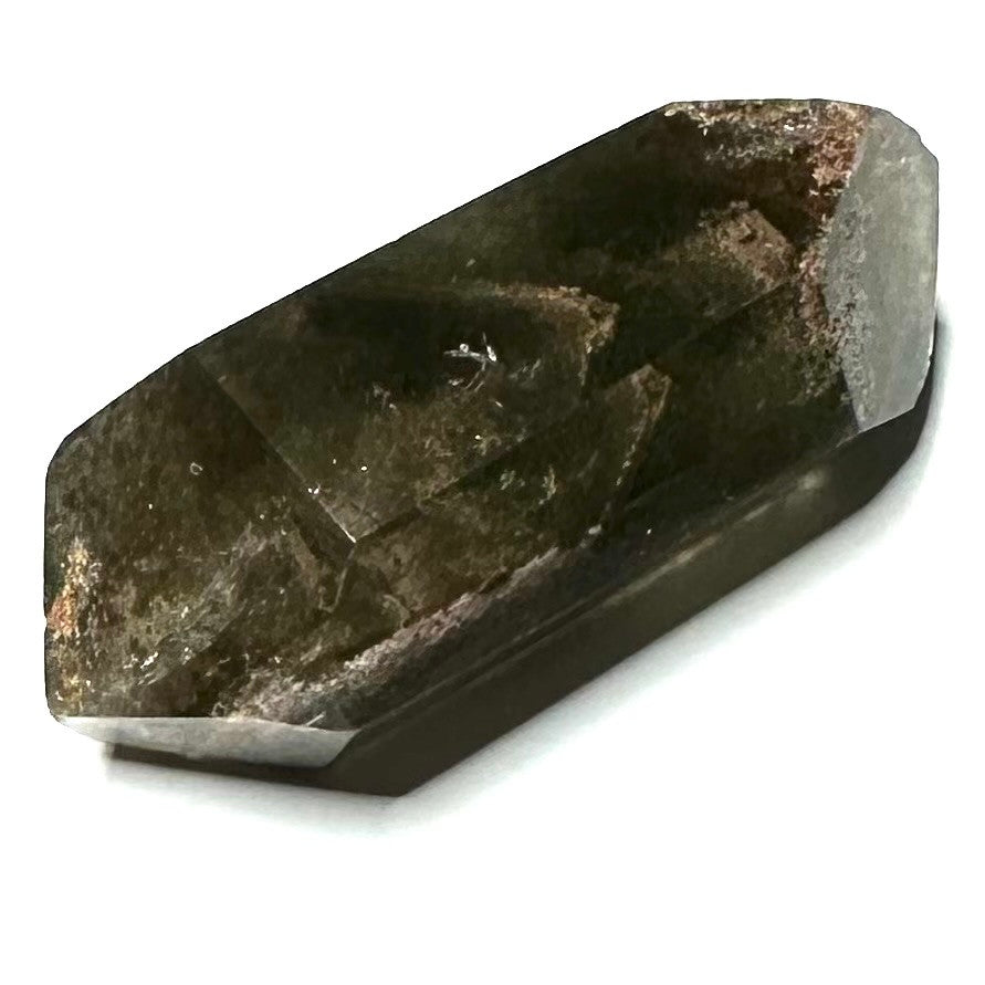 One of a Kind Garden Quartz with Rainbow Inclusions Double Terminated Point 1 1/2 x 3/4"