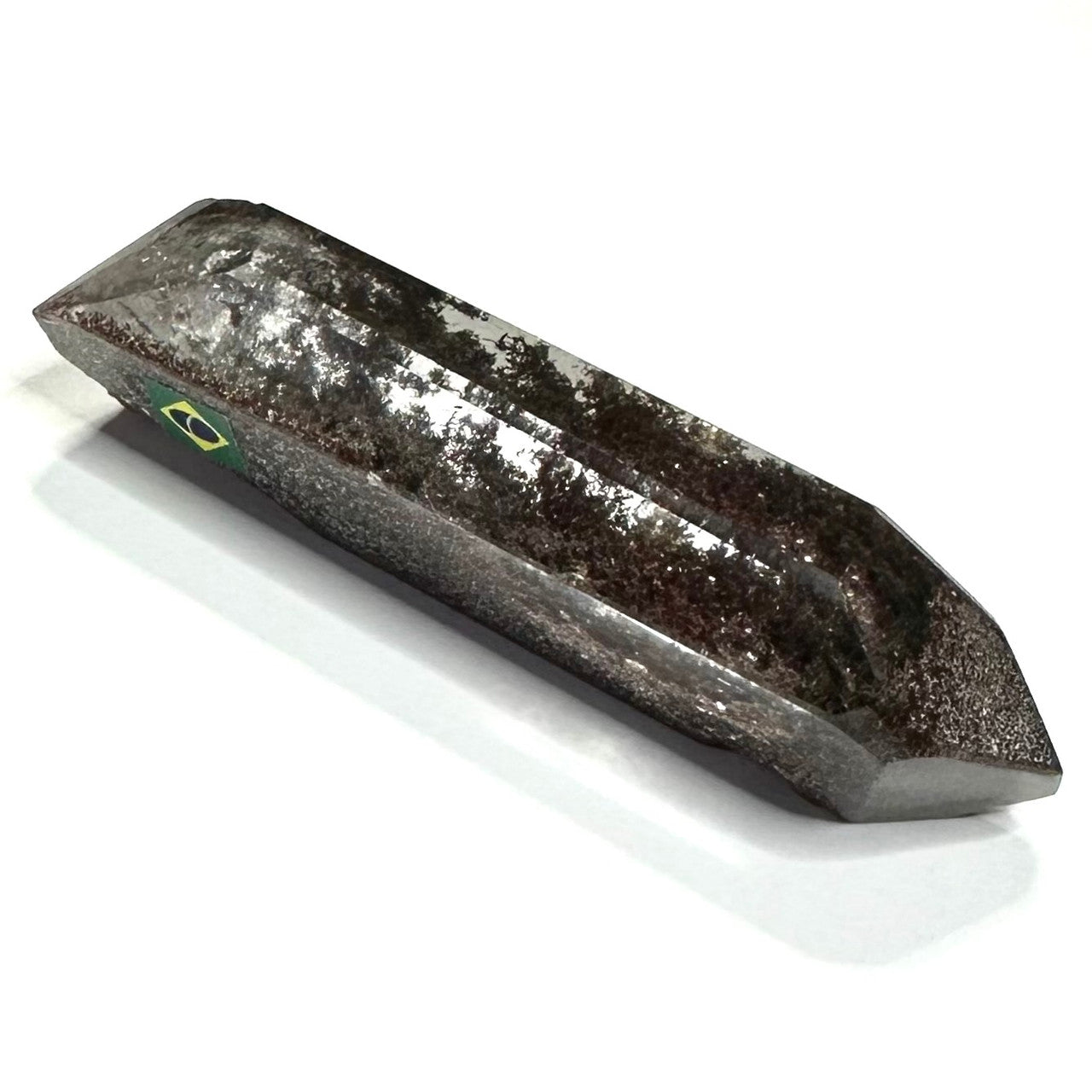 Lodolite with Rainbow Inclusions Double Terminated Point-2 1/2 x 3/4"