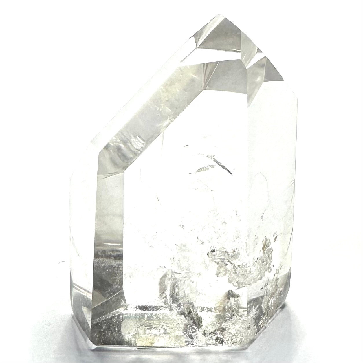 One of a Kind Quartz Crystal with Rainbow Inclusions Stone Tower-2 x 1 1/2"
