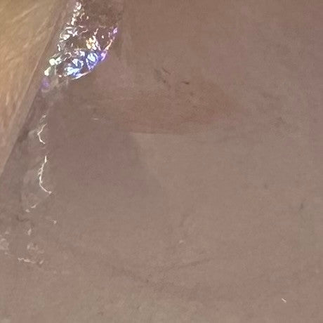 One of a Kind Rose Quartz with Rainbow Inclusions Freeform Stone-3 x 1 1/4"