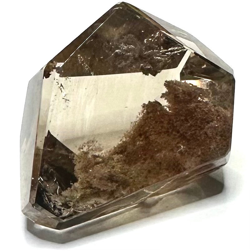 One of a Kind Smokey Quartz with Rainbow Inclusions Freeform Stone-1 3/4 x 1 1/4"