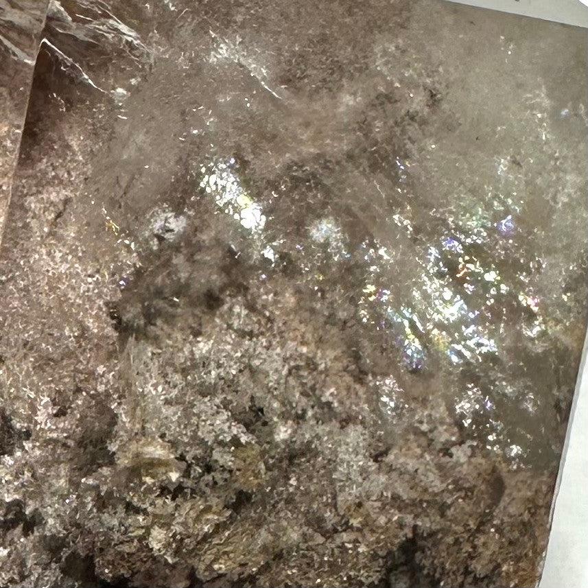 One of a Kind Garden Quartz with Rainbow Inclusions Stone Tower-1 1/2 x 1 1/4"