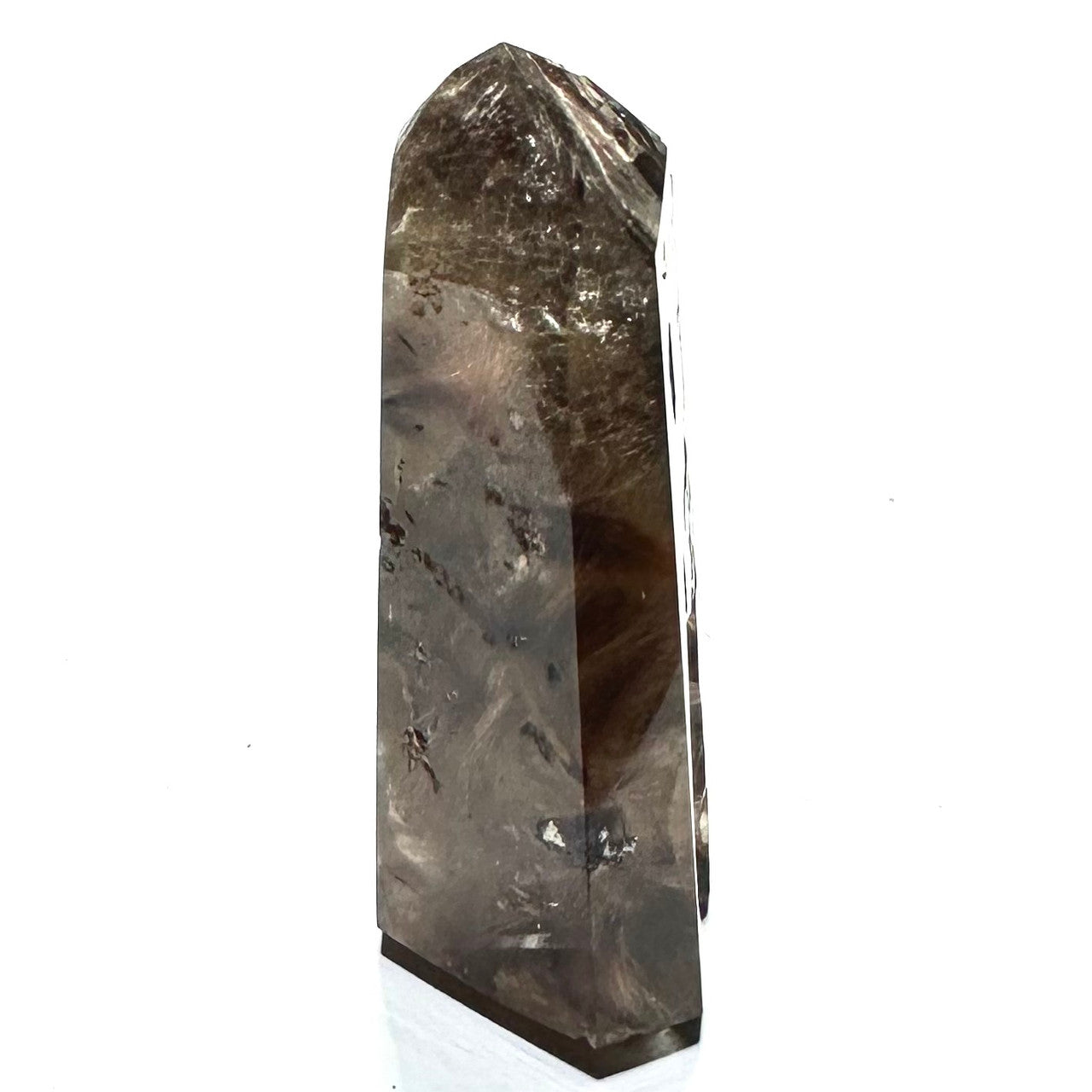 One of a Kind Rutilated Smokey Quartz with Rainbow Inclusions Tower-2 1/4 x 1"