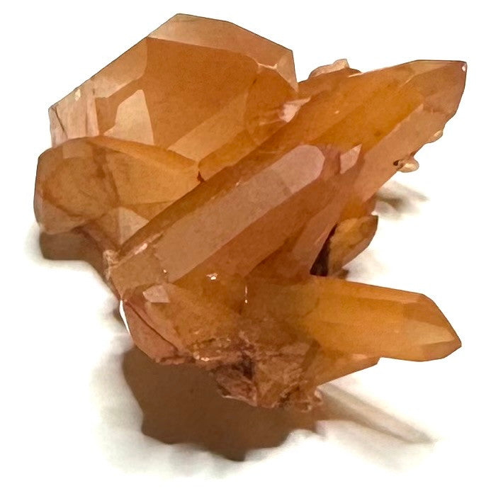 One of a Kind Tangerine Quartz Crystal Cluster-1 1/2 x 1 1/4" (NC5688)