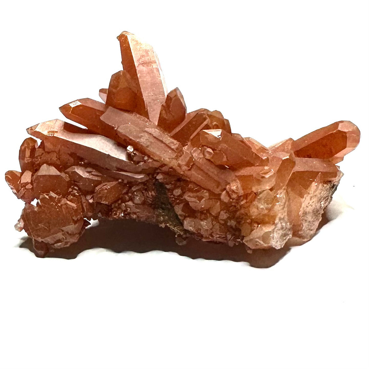 One of a Kind Tangerine Quartz Crystal Cluster-2 1/2 x 1 1/2" (NC5690)