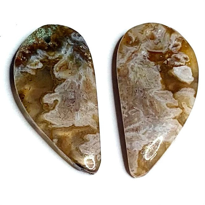 One of a Kind Turkish Agate Earring/Pendant Pair-25 x 13mm (SP4265)