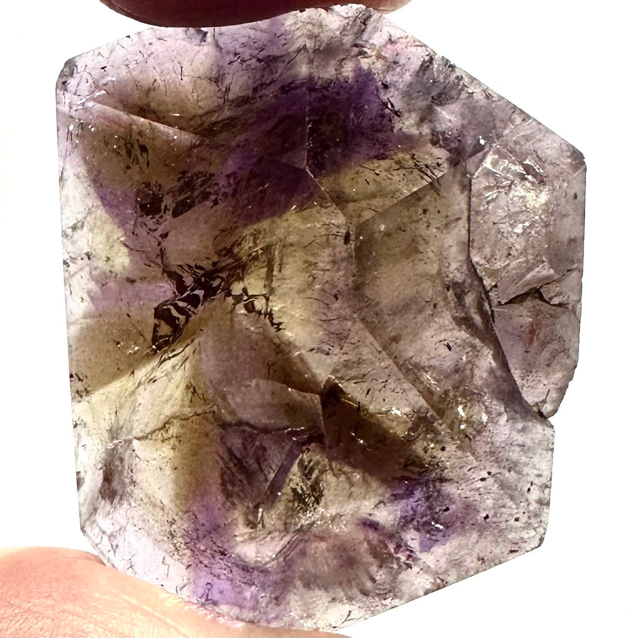 One of a Kind Ametrine Freeform Polished Stone-42 x 31mm (NC5696)