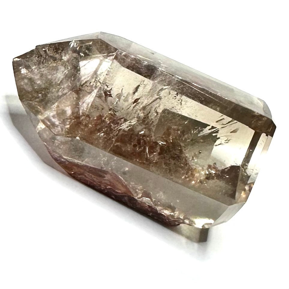 One of a Kind Smokey Garden Quartz with Rainbow Inclusions Mini Stone Tower-1 1/2 x 1"-NC7095