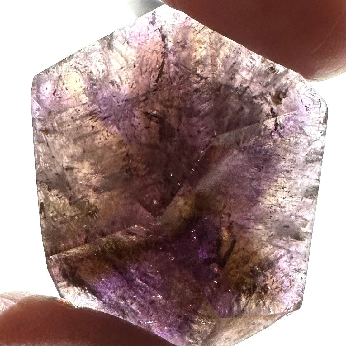 One of a Kind Ametrine Freeform Polished Stone-35 x 26mm