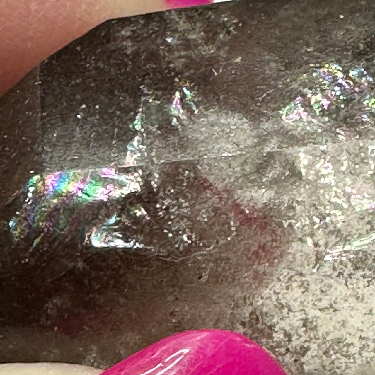 One of a Kind Smokey Garden Quartz with Rainbow InclusionsMini Stone Tower-2 x 1 1/4"