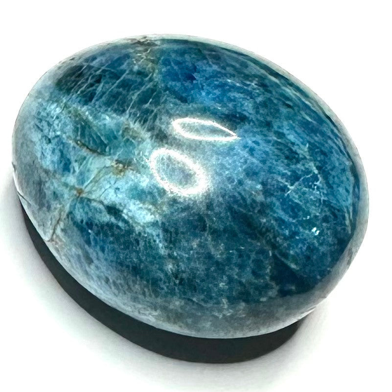 One of a Kind Blue Apatite Palm Stone-1 3/4' (NC5720)