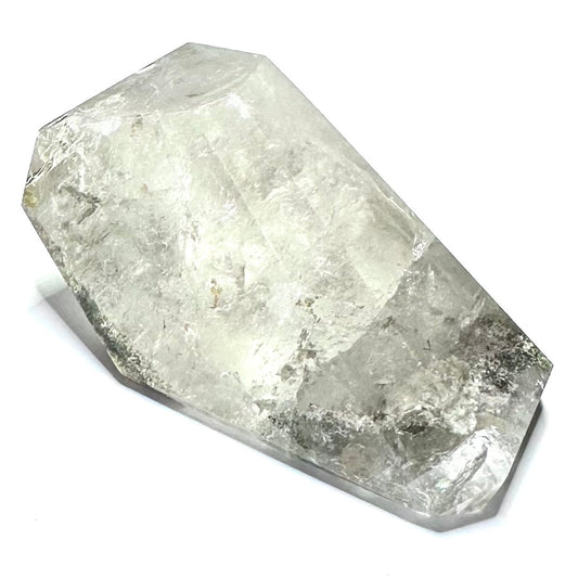 One of a Kind Garden Quartz with Rainbow Inclusions Freeform Stone-2 3/4 x 1 1/4"