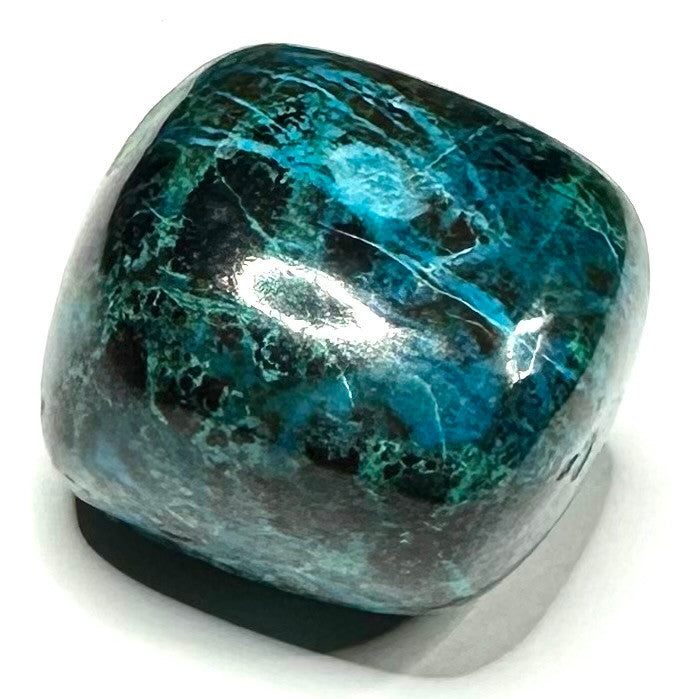 One of a Kind Chrysocolla Gallet Stone-1 1/4 x 1" (NC5724)