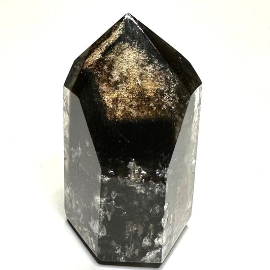 Lodolite Quartz with Rainbow Inclusions Mini Stone Tower-1 3/4 x 1"-NC7117