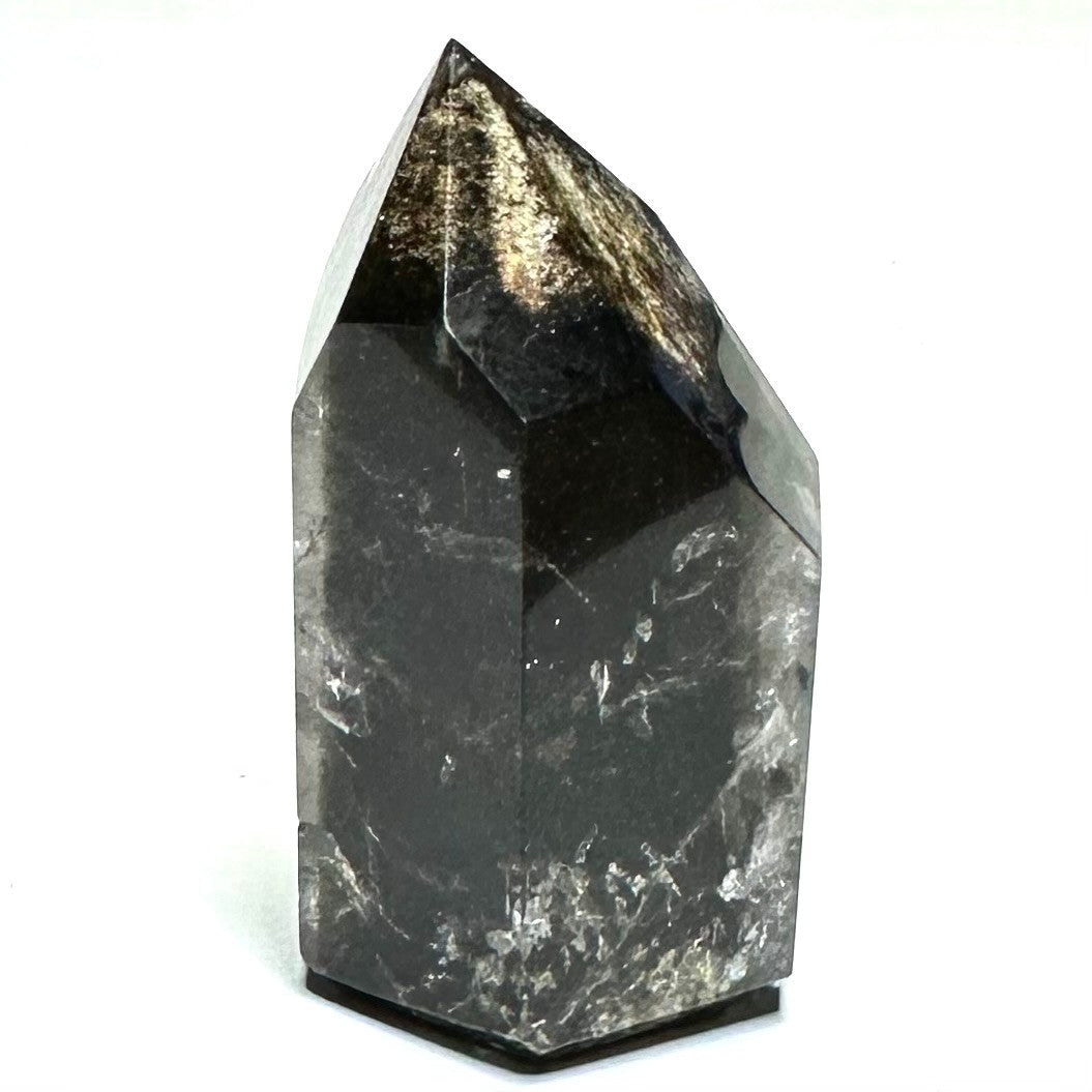 Lodolite Quartz with Rainbow Inclusions Mini Stone Tower-1 3/4 x 1"-NC7117