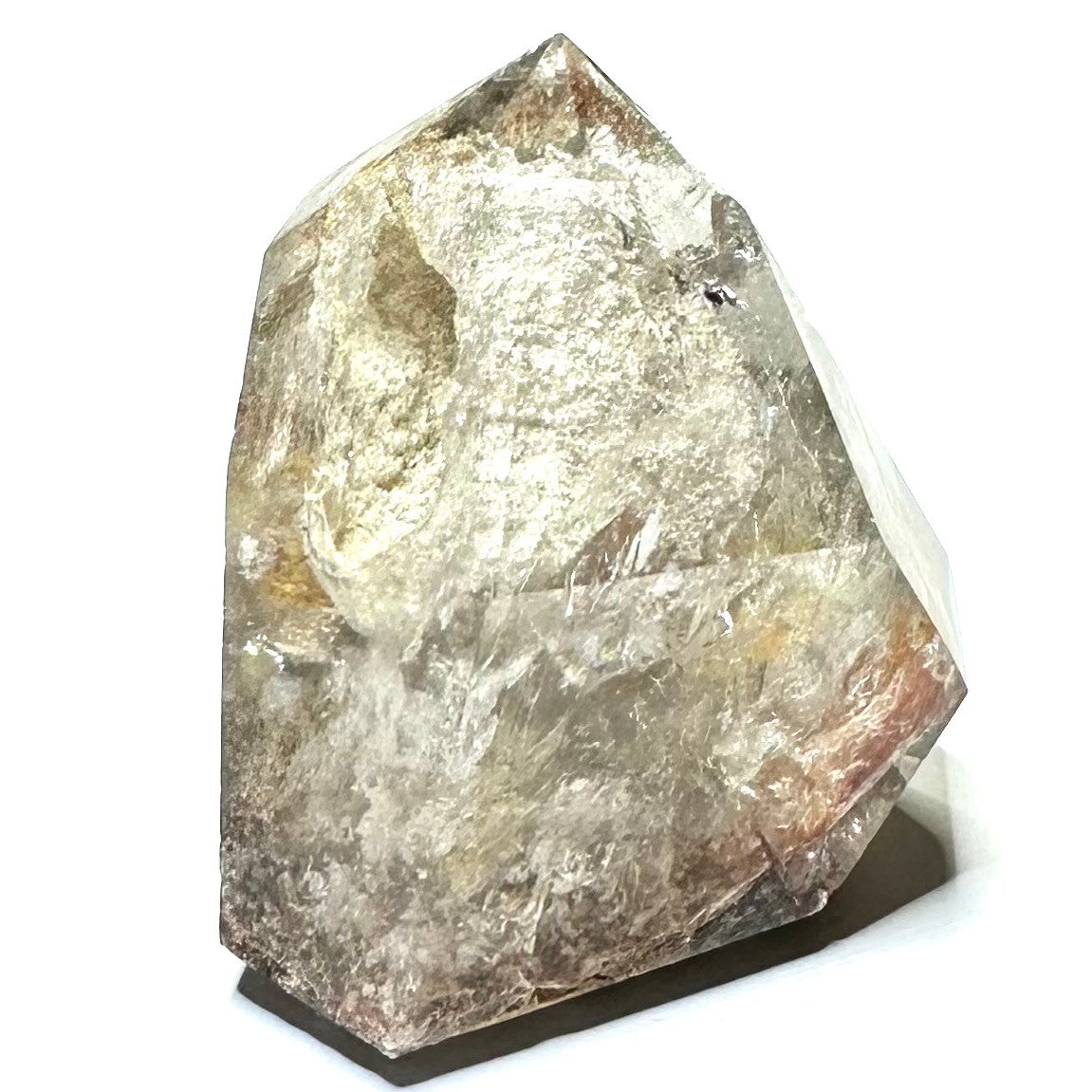 Lodolite Quartz with Rainbow Inclusions Stone Tower-2 1/4 x 2 1/4"