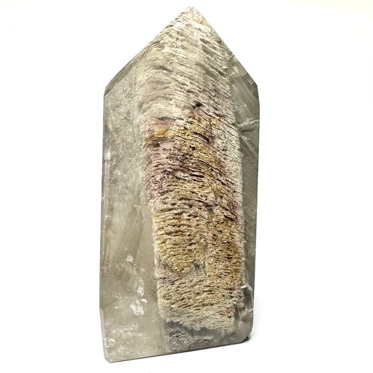 1,000 Layer Garden Quartz with Rainbow Inclusions Tower-3 1/2 x 2 1/4"
