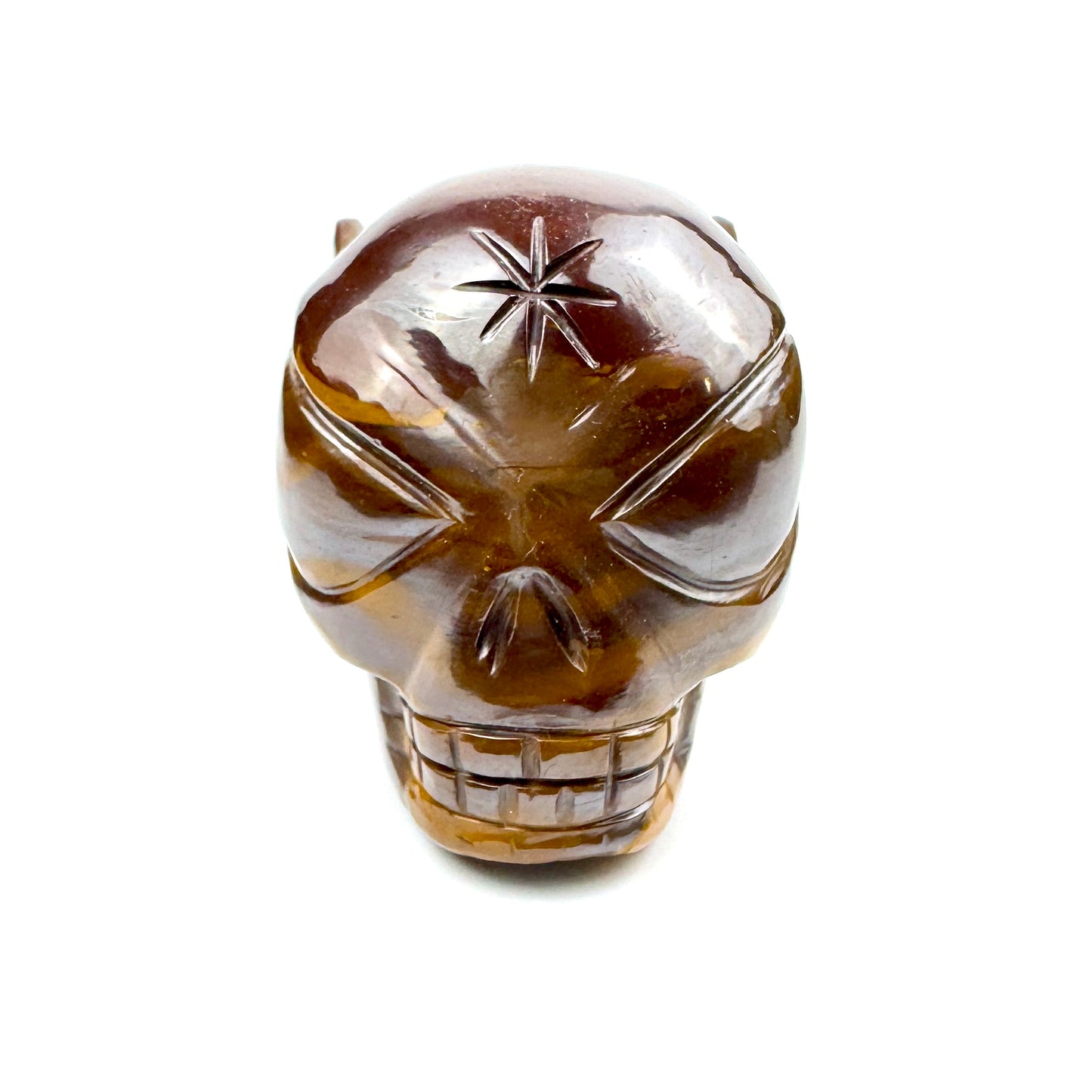 Master Carved Tiger Iron Cosmic Angel #666 1 1/4" x 1 1/2" - NC7680