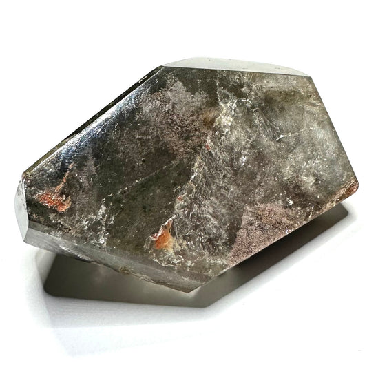 Lodolite Quartz with Rainbow Inclusions Freeform Stone-2 1/4 x 1 1/4"-NC7144