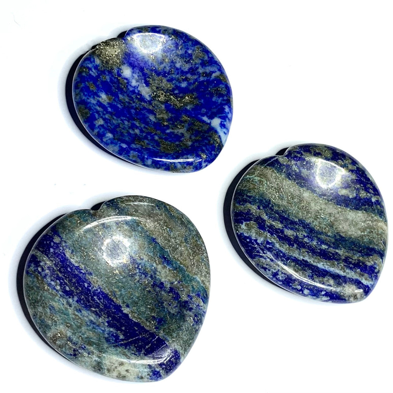 Lapis Hand Carved Worry Stones-40mm Avg.