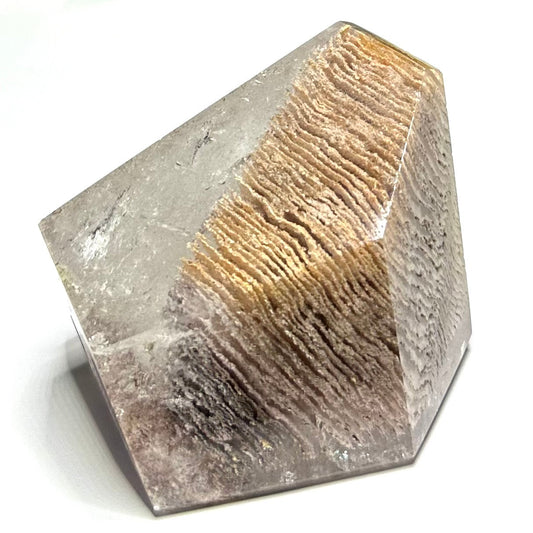 One of a Kind 1,000 Layer Garden Quartz with Rainbow Inclusions Freeform Stone-3 1/2 x 2"